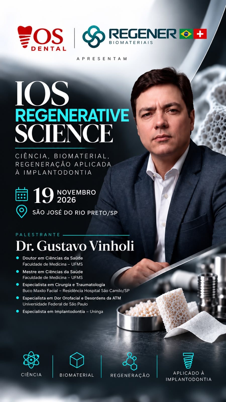Palestrante Dr. Gustavo Vinholi — IOS Regenerative Science
